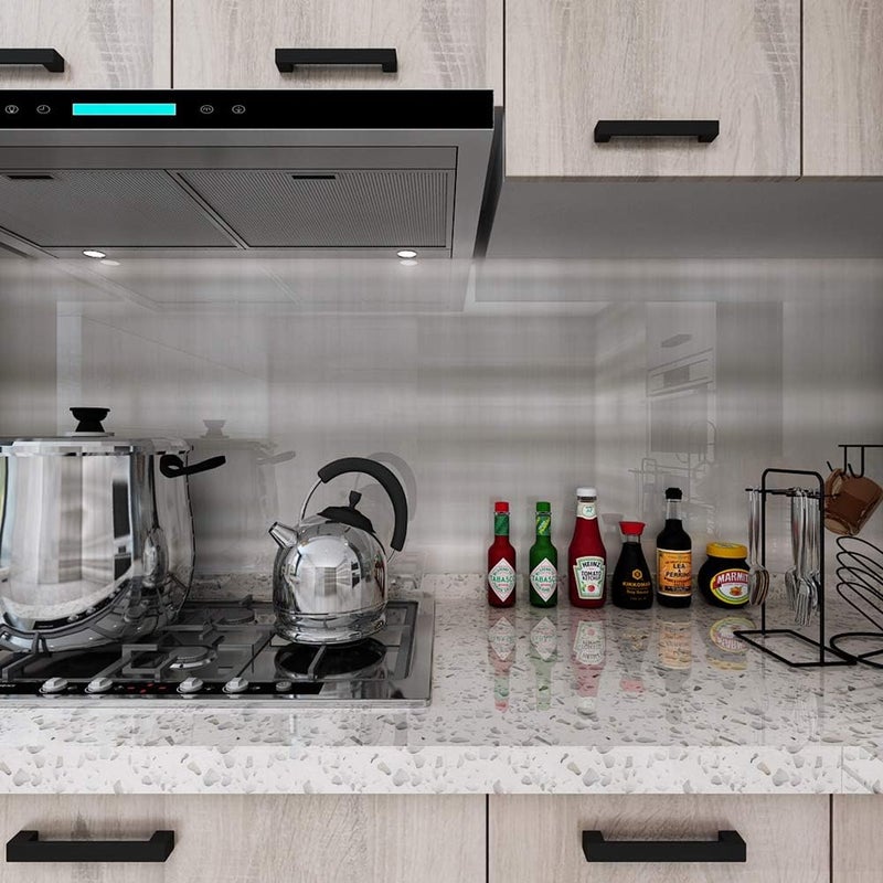 LACHEERY 36x160in Brushed Metal Texture Peel and Stick Stainless Steel Backsplash Contact Paper for Appliances Fridge Vinyl Film Dishwasher Sticker Self Adhesive Laminate Shelf Liner Oven Makeover - Image 4