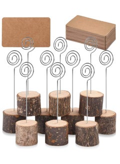 Wooden Base Wedding Table Name  Number Holder Pack of 10 Pieces