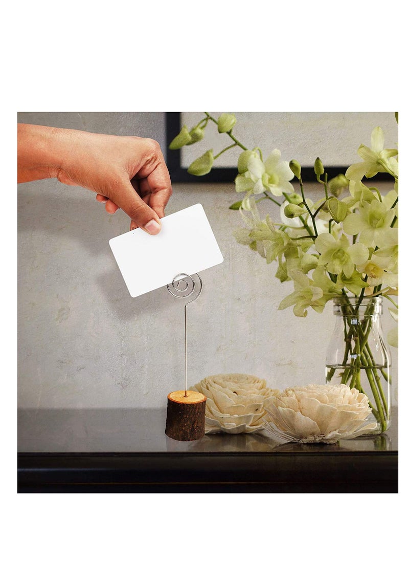 SYOSI - Wooden Base Wedding Table Name  Number Holder Pack of 10 Pieces - Image 1