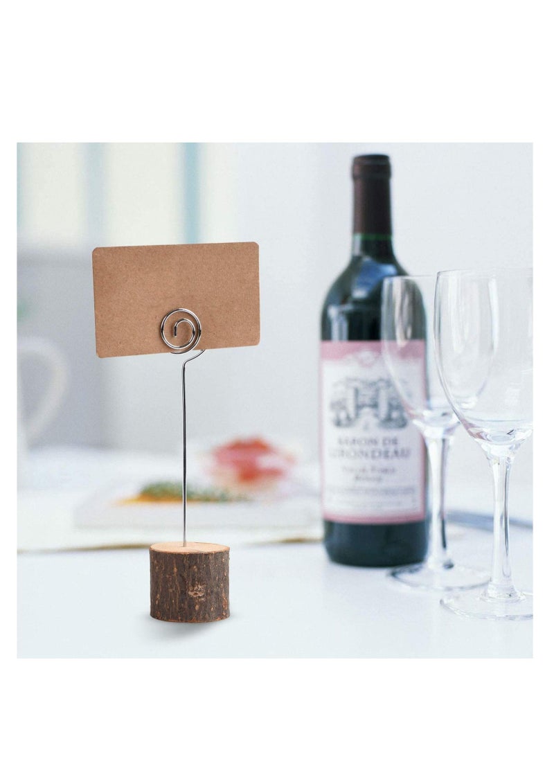 SYOSI - Wooden Base Wedding Table Name  Number Holder Pack of 10 Pieces - Image 1