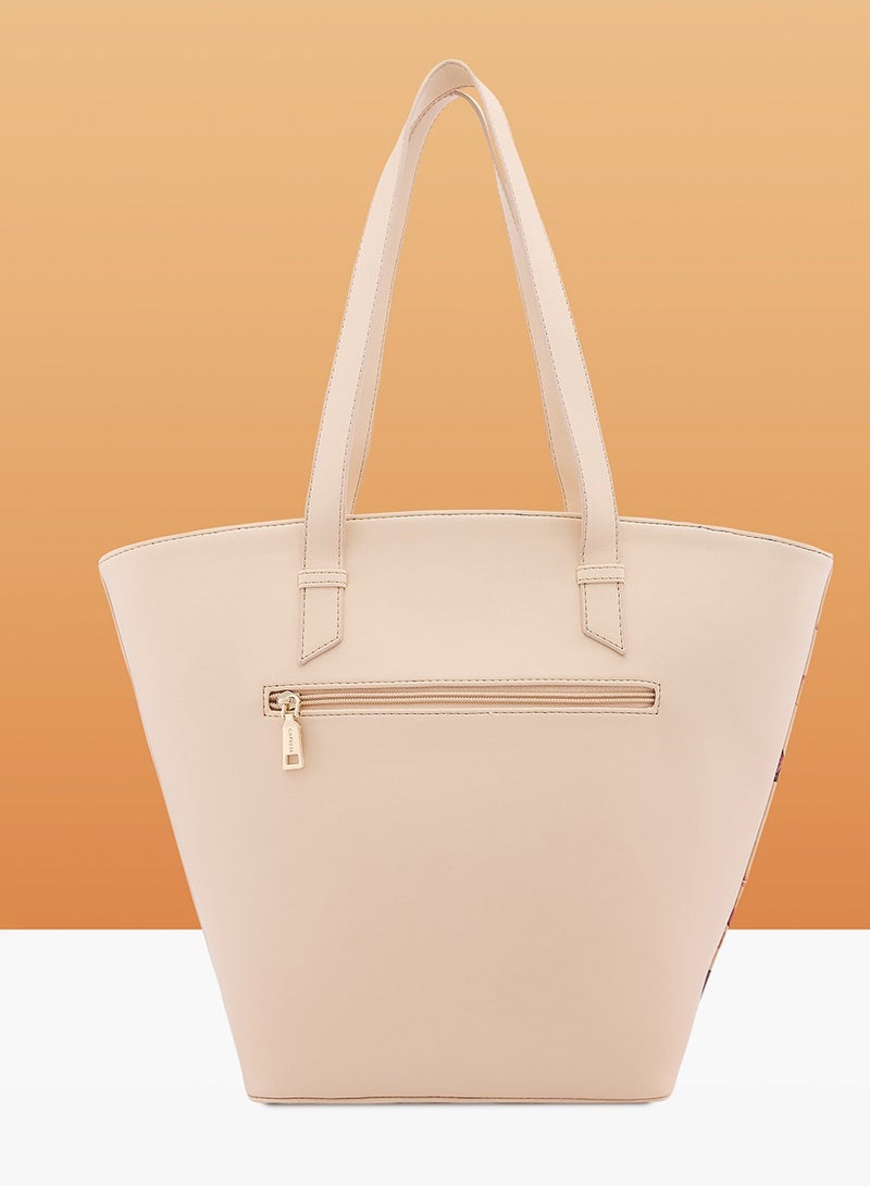 CAPRESE ALAYA SATCHEL LARGE BEIGE - Image 2