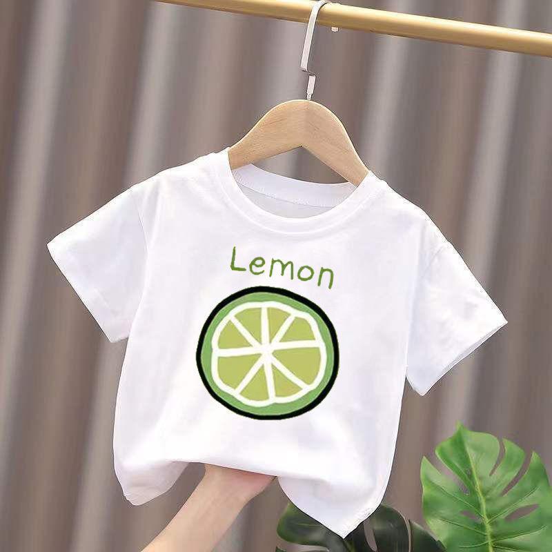 Children'S Cotton Short-Sleeved Summer T-Shirt Children'S Round Neck White All-Match Baby Top Boys And Girls Western Style Casual T - Image 5