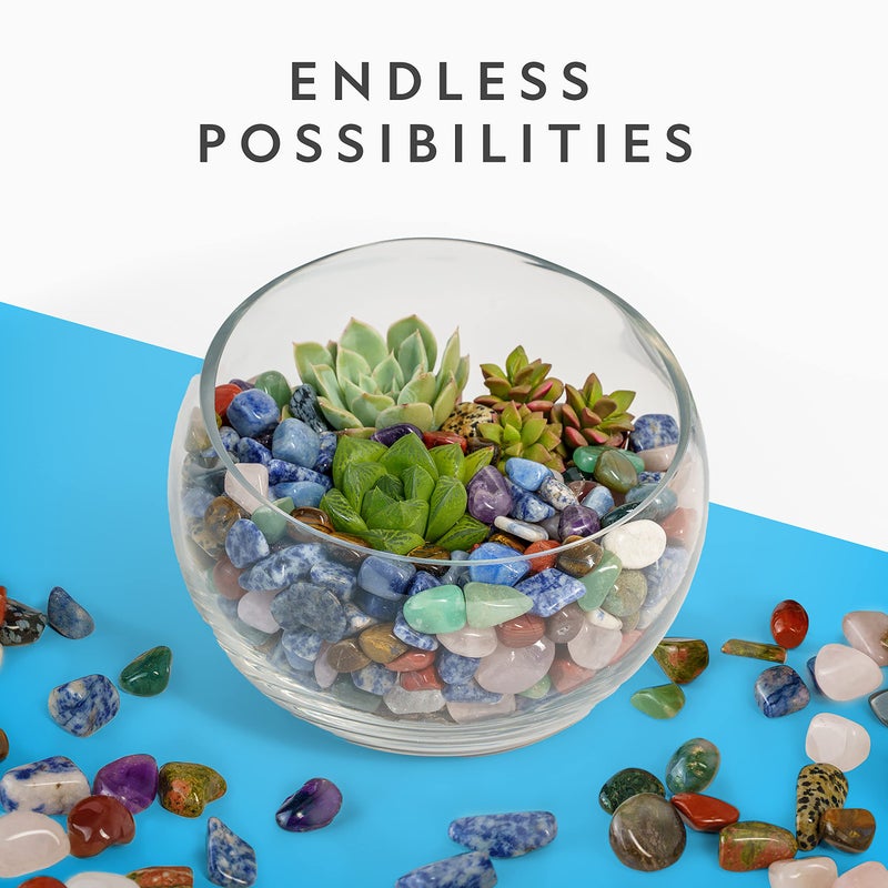 Blue Marble National Geographic Premium Polished Stones - 10 Pounds of 3/4-Inch Tumbled Stones and Crystals Bulk, Arts and Crafts, Rock and Mineral Kit, Rocks for Kids, STEM Toys - Image 5