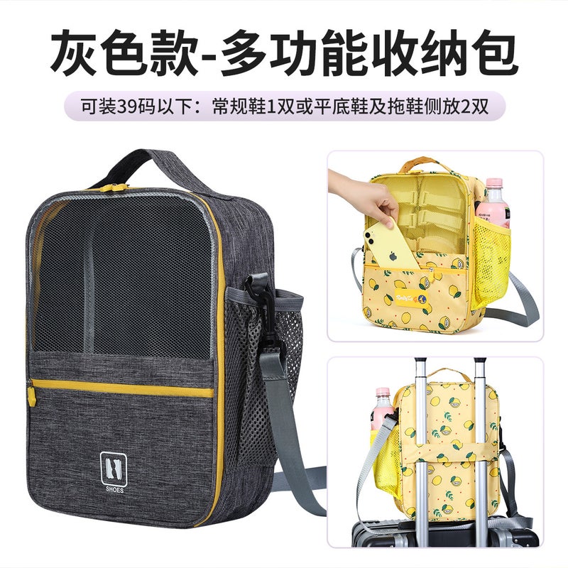 Eco-Friendly Travel Organizer 2024 Upgraded Shoes Bag Purple: small size: 30*21 * 9cm - Image 4