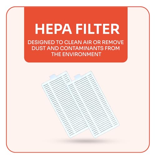 ILIFE A20 | A20 Pro | T20s | T20s Pro Robot Vacuum Cleaner Original Accessories Combo Set with HEPA Filter x2, Side Brush x2, Mopping Cloth x2, Roller Brush x1 - Image 4