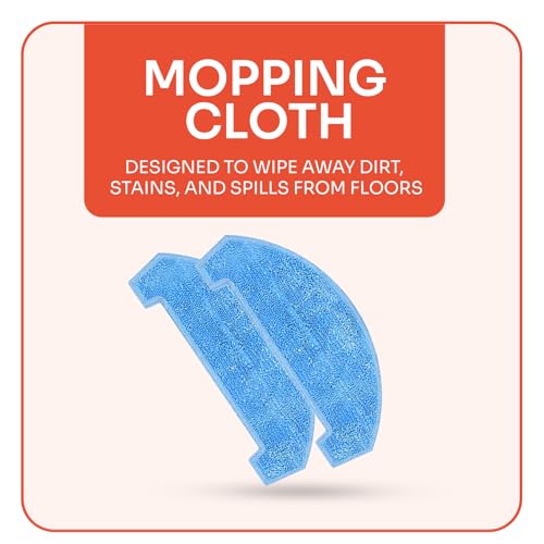 ILIFE A20 | A20 Pro | T20s | T20s Pro Robot Vacuum Cleaner Original Accessories Combo Set with HEPA Filter x2, Side Brush x2, Mopping Cloth x2, Roller Brush x1 - Image 3