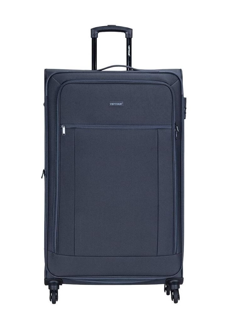 VIPTOUR - Set of 4 Light Weight Polyester Jacqard Trolley Luggage With Number Lock 20,24,28,32 Inches - Image 1
