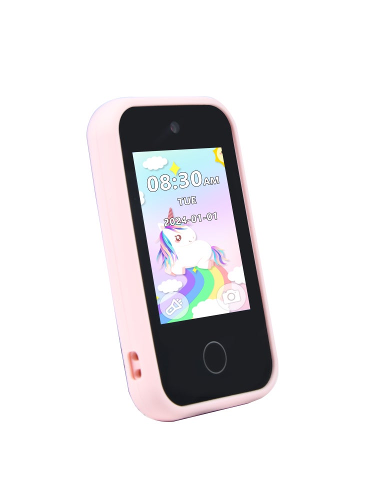 Generic S5 Mobile Shape Kids Camera 2.8-Inch IPS Touch Screen Dual-Camera Camera with 32GB Card+Card Reader - Pink - Image 3