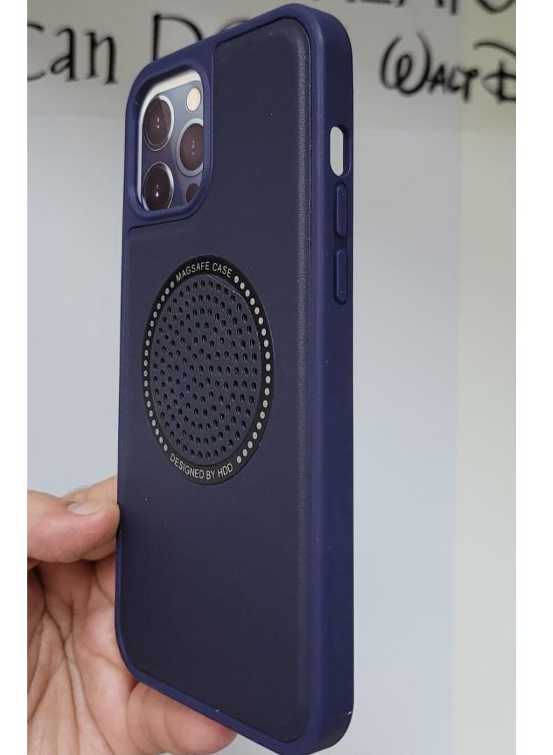 HDD iPhone 12 Pro Max Case with Magsafe Wireless Charging Compatible Slim Protective Cover Blue - Image 3