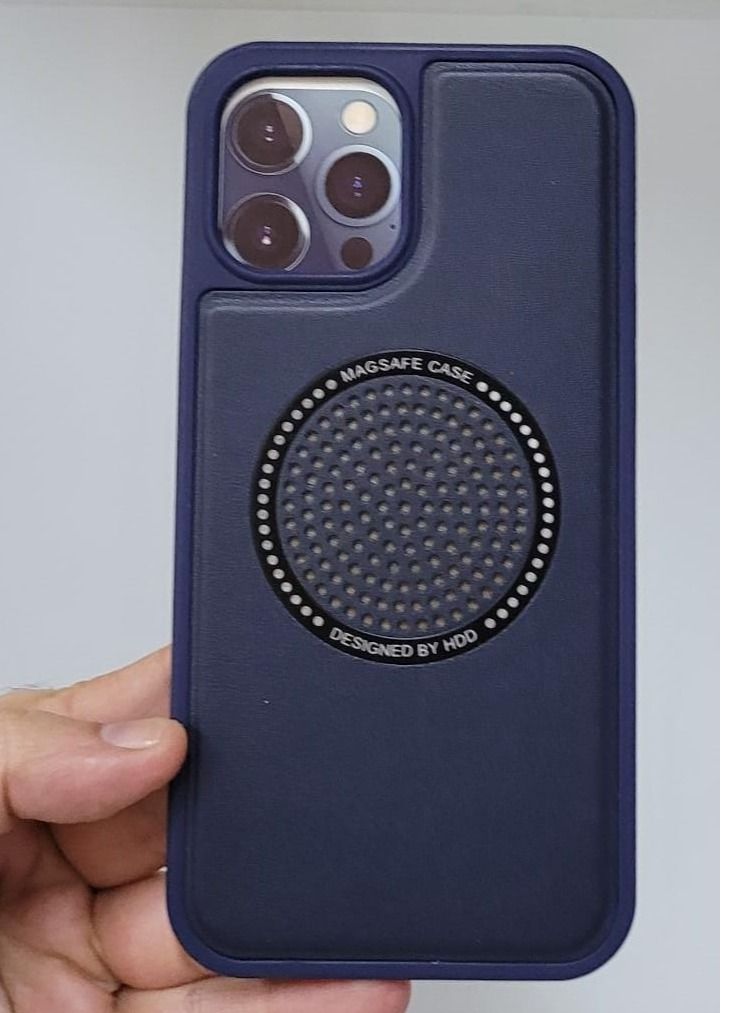 HDD iPhone 12 Pro Max Case with Magsafe Wireless Charging Compatible Slim Protective Cover Blue - Image 1