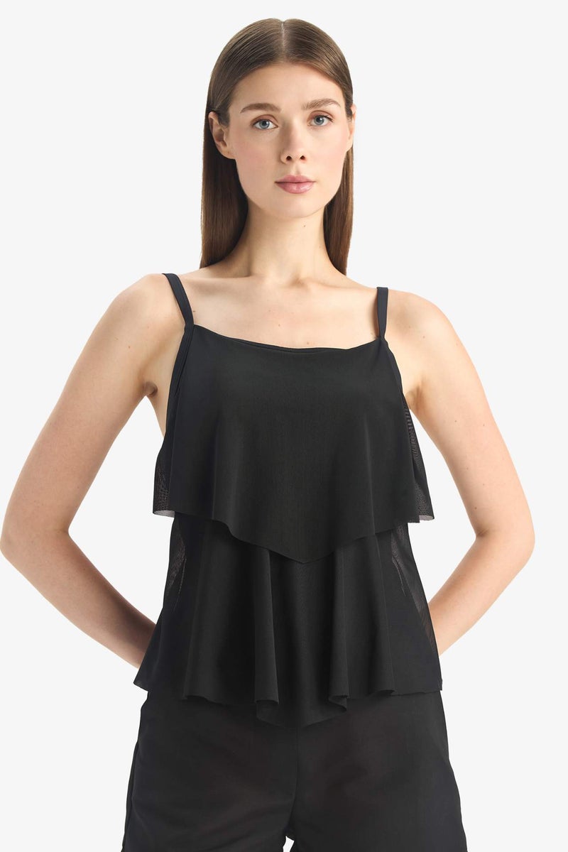 DeFacto Fall in Love Regular Fit Tulle Tankini - Image 3