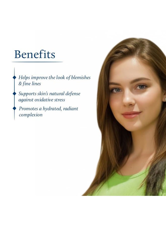 Blue Nectar Natural Vitamin C Face Cream for Glowing Skin, Dark Spot Removal Cream for Women with Green Apple and Almond Oil (13 Herbs, 50g) - Image 5
