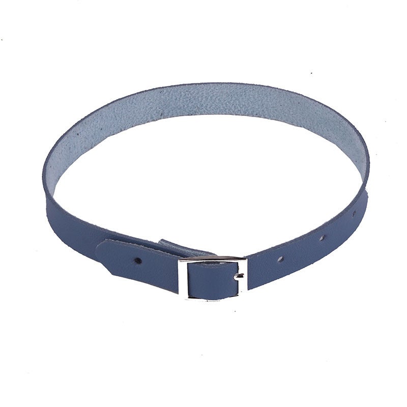 Minimalist Choker Necklace Student Fashion Bracelet Ankle Wrap Navy 