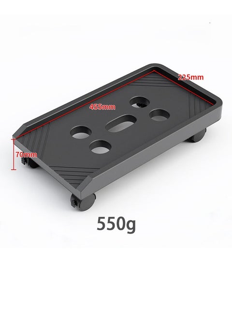 Universal Computer CPU Holder  360°Mobile CPU Stand Computer Tower Stand with Locking Caster Fits Most Gaming PC Under Home Office Desk Black