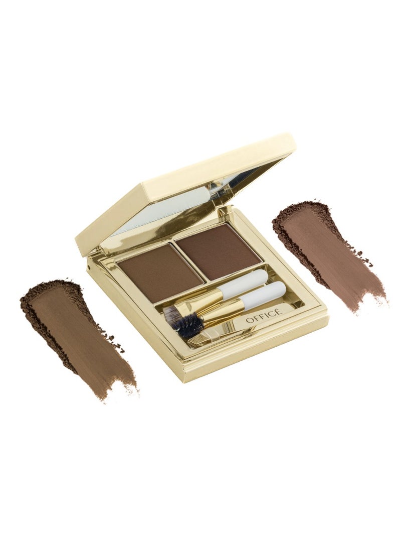 OFFICE MAKEUP Office Spotlight Pro Sculpting Brow Palette HM02  - Image 2