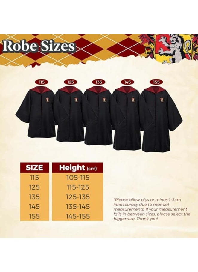 Home Smart Home Smart Wizard Party Costume Kids 5PC With Magic Wand Scarf Glasses Tie And Scarf For Boys Girls Kids and Adults  - Image 2