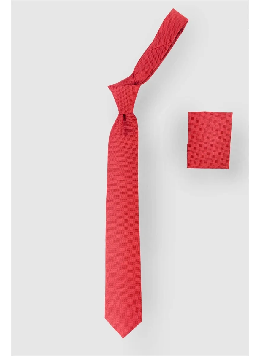 Tudors Plain Men's Tie with Pocket Handkerchief