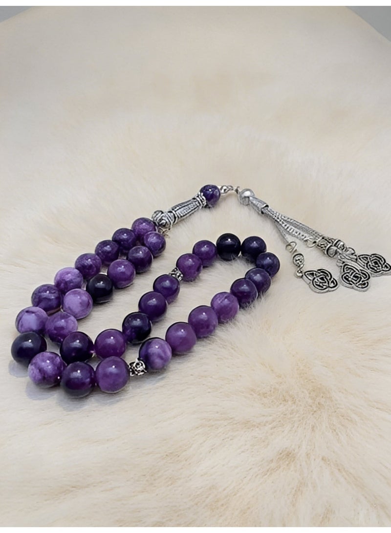 general 33 Natural Jade Prayer BeadsTasbih/10mm - Image 5