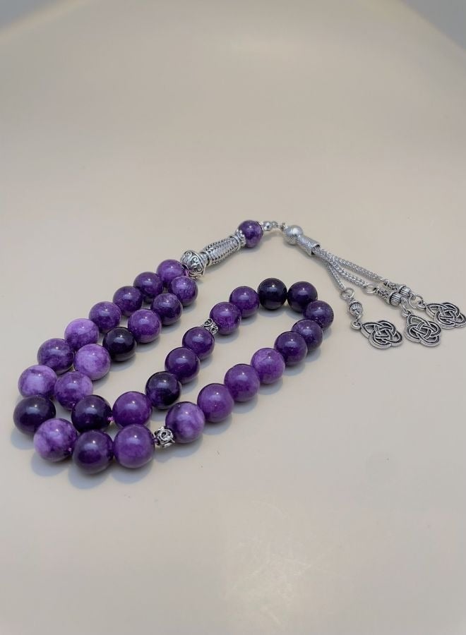 General 33 Natural Jade Prayer BeadsTasbih/10mm  - Image 2
