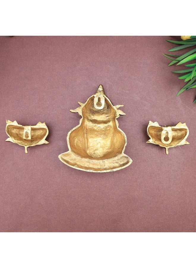 The Advitya The Advitya Brass Wall Hanging |Wall Decoration Decorative Item for Home Decor Living Room Pooja Room Mandir Office Diwali Festival Spiritual Gift (Kalash & Lotus Wall Hanging)  - Image 5