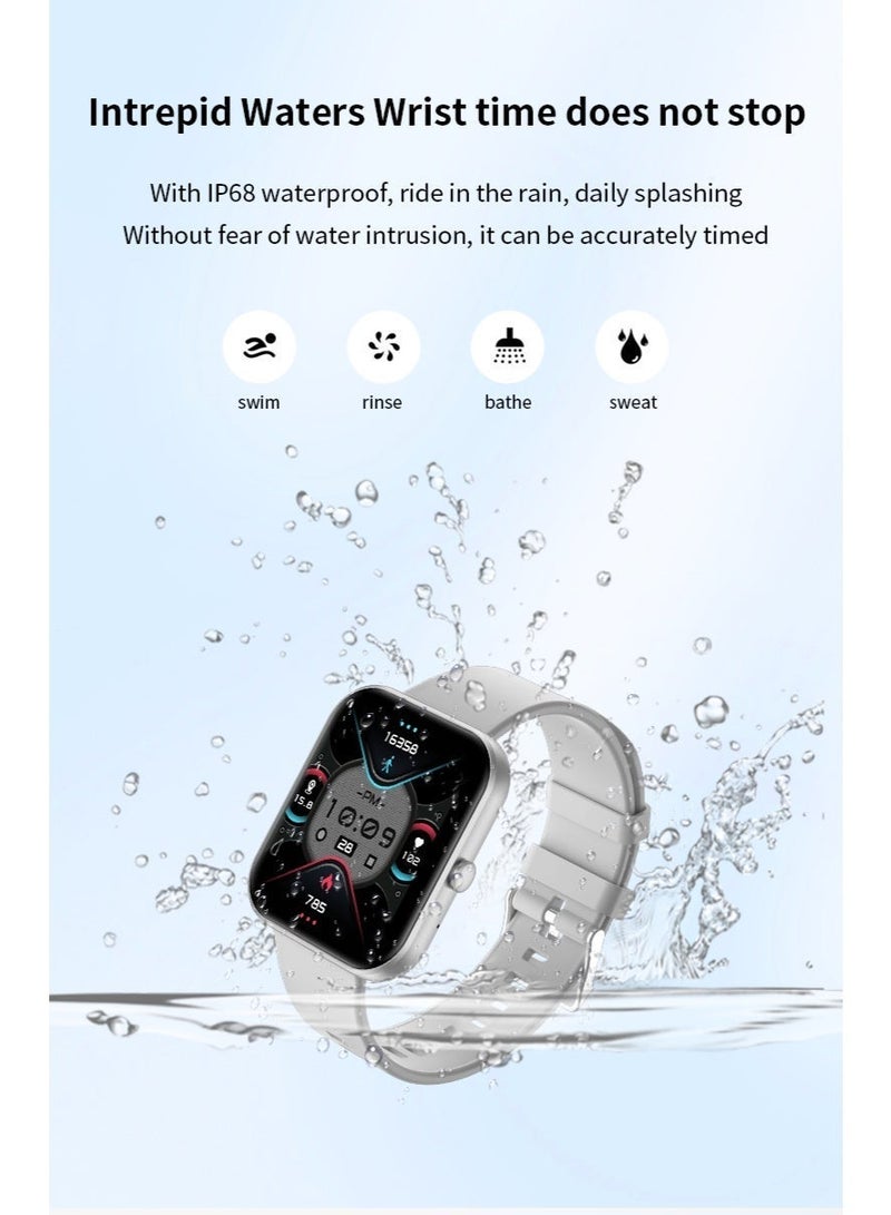 io suite iOsuite 1.93” AMOLED X43 Smart Watch with Bluetooth Calling, Heart Rate & Sleep Monitoring, Fitness Tracker, IP68 Waterproof, HD Display, Compatible with Android & iOS Smartphones – Black - Image 4