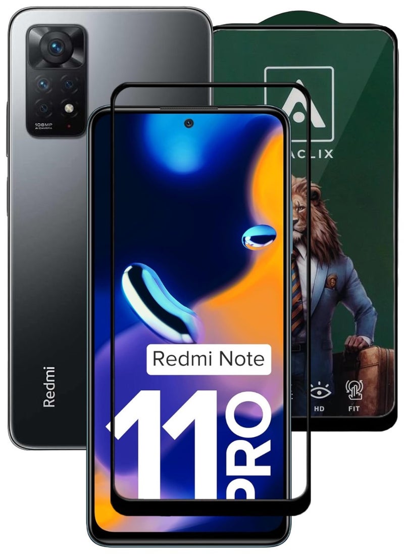ACLIX Antistatic ESD Dustproof Premium Quality High Definition Tempered Glass Screen Protector Designed For Xiaomi Redmi Note 11 Pro - Image 1
