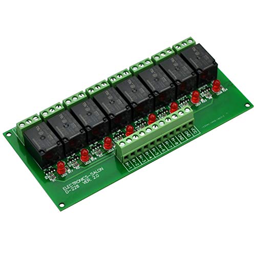 Electronics-Salon 8 Channel 10Amp SPDT Power Relay Module Board (Operating Voltage: DC 5V) - Image 2