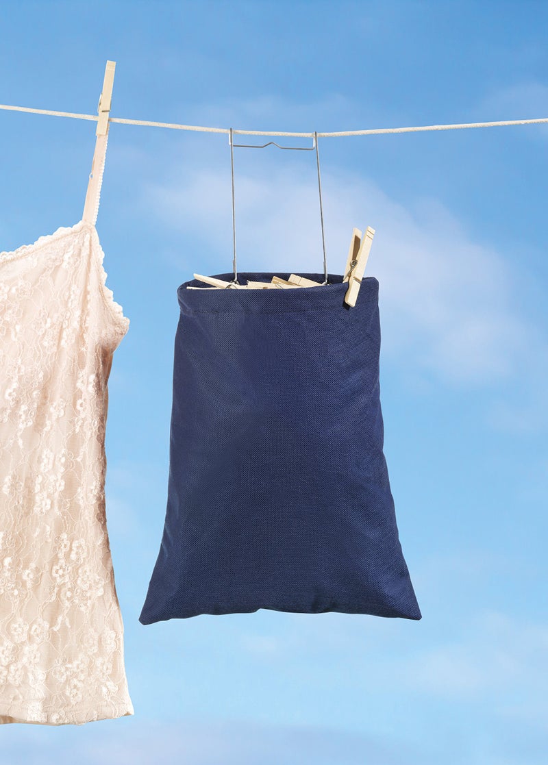 Whitmor Hanging Clothespin Bag Navy - Image 2