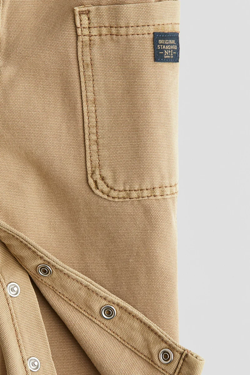 H&M Cotton canvas dungarees
