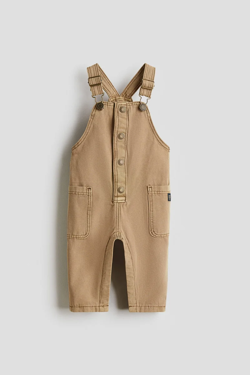 H&M Cotton canvas dungarees