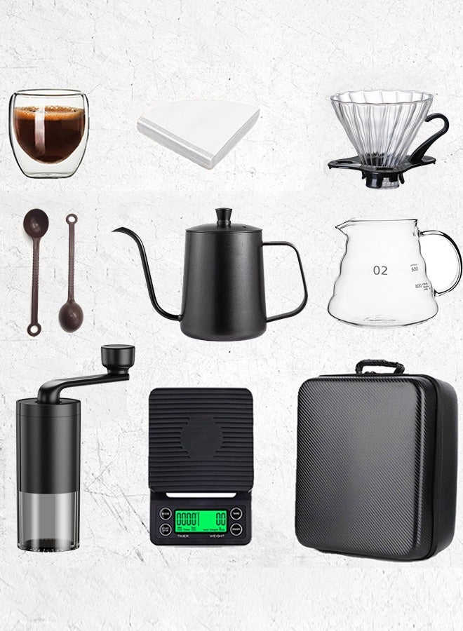 هايدو مجموعة ماكينة صنع القهوة V60 مع حقيبة حمل باللون الأسود سعة 600 مل لون أسود 600ملليلتر - Image 3