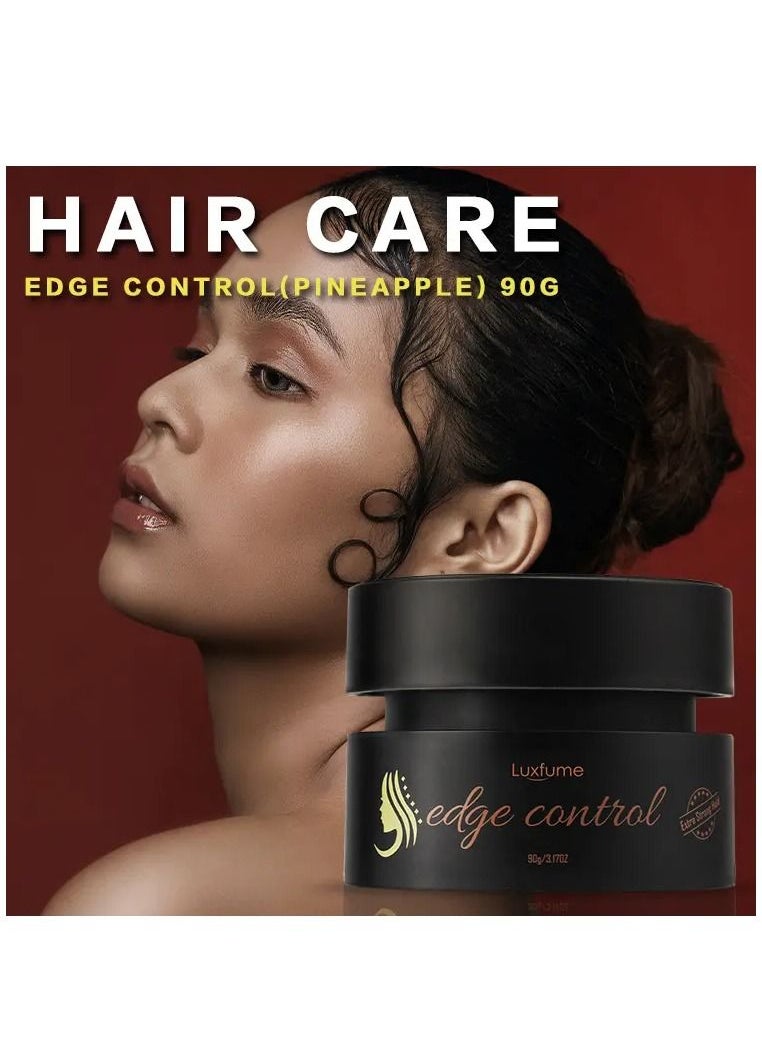 Luxfume 90g Styling Wax for Hair Tames Frizz & Edges with No Flaking Gives Shine Moisture & Prevent Breakage Professional Salon and Spa Edge Control Gel DIY Hair Styling at Home  - Image 3