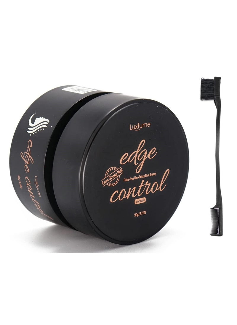 Luxfume 90g Styling Wax for Hair Tames Frizz & Edges with No Flaking Gives Shine Moisture & Prevent Breakage Professional Salon and Spa Edge Control Gel DIY Hair Styling at Home  - Image 1
