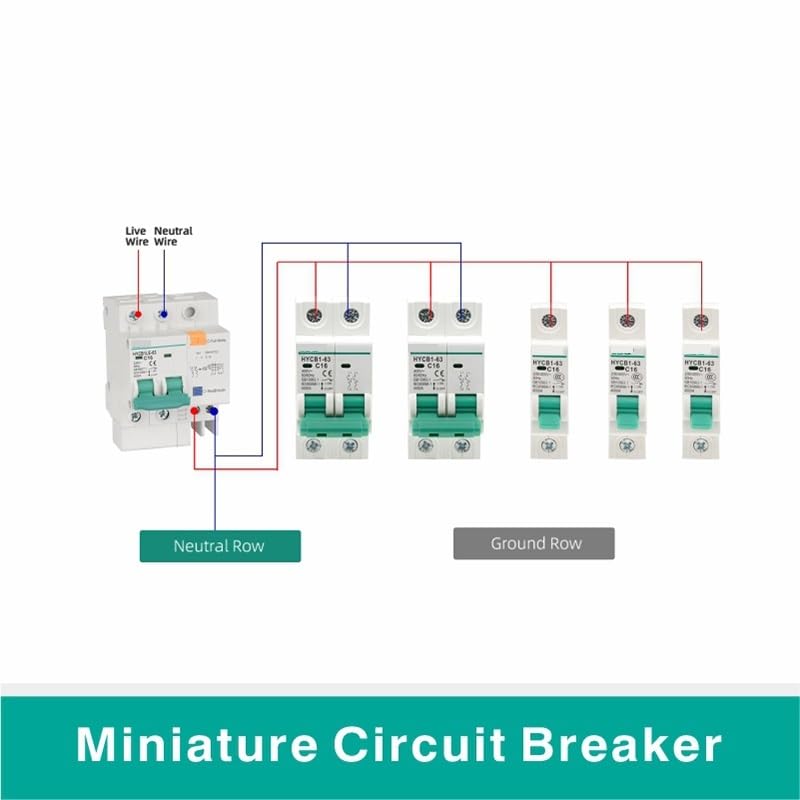 1P/2P/3P/4P 6A~63A Miniature Circuit Breaker Overload Protection C45 Mini Low Voltage Air(3P,16A) - Image 2