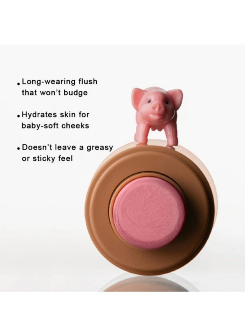 rhode - Pocket Blush. Creamy blush with buildable color, creates baby-soft cheeks. Lip and cheek blush cream, blush stick, hydrates the skin for a long time and is non-sticky. 0.18 Oz (Piggy shade) - Image 1
