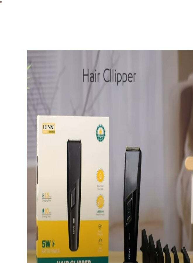Denx Hair Clipper DX1360 90Min Working Time Black - Image 2