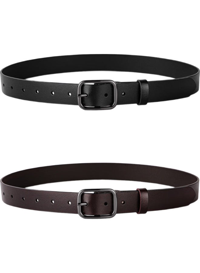 Cartelo Women'S Leather Belt, Fashionable Slim Waist Belt, Simple Trouser Belt, Casual Versatile Belt, Mid-Autumn Festival And Birthday Gift - Image 3