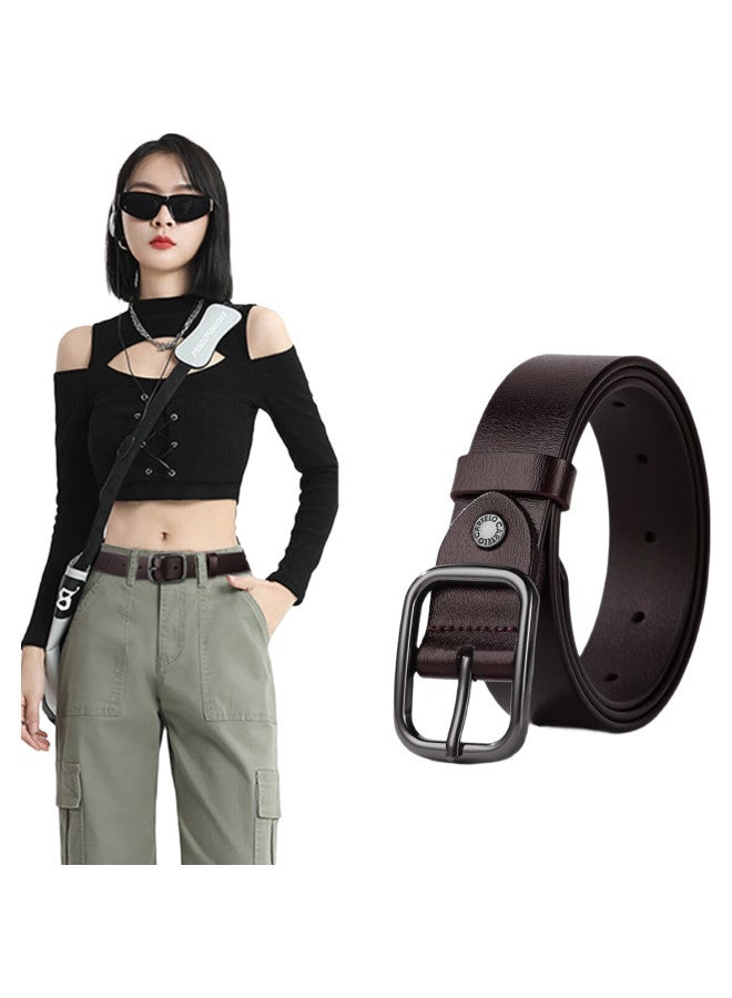Cartelo Women'S Leather Belt, Fashionable Slim Waist Belt, Simple Trouser Belt, Casual Versatile Belt, Mid-Autumn Festival And Birthday Gift - Image 1