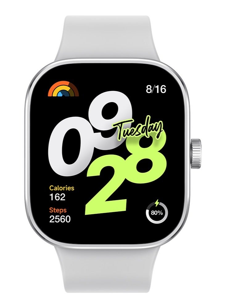 REBENUO Smart Watch with 1.97 Inch AMOLED Screen Supports Bluetooth Connection Aluminum Alloy Frame Battery Life Up to 20 Days white - Image 2