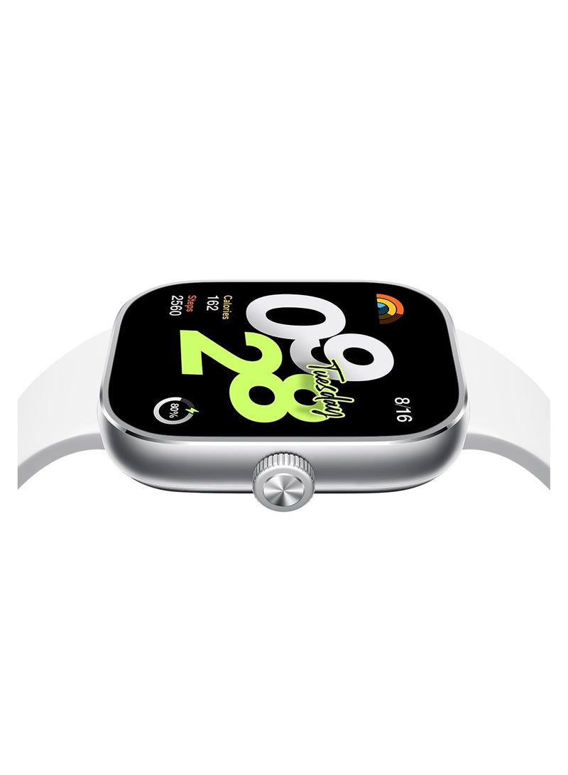REBENUO Smart Watch with 1.97 Inch AMOLED Screen Supports Bluetooth Connection Aluminum Alloy Frame Battery Life Up to 20 Days white - Image 4
