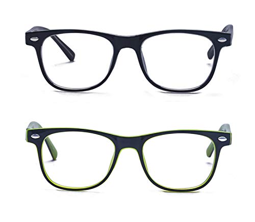 Outray Kids Computer Blue Light Blocking Glasses for Boys and Gilrs Age 3-12 Anti Eyestrain (Set Black+Green, 46) - Image 3