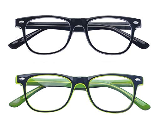 Outray Kids Computer Blue Light Blocking Glasses for Boys and Gilrs Age 3-12 Anti Eyestrain (Set Black+Green, 46) - Image 2
