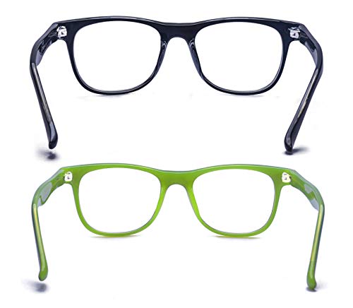 Outray Kids Computer Blue Light Blocking Glasses for Boys and Gilrs Age 3-12 Anti Eyestrain (Set Black+Green, 46) - Image 4