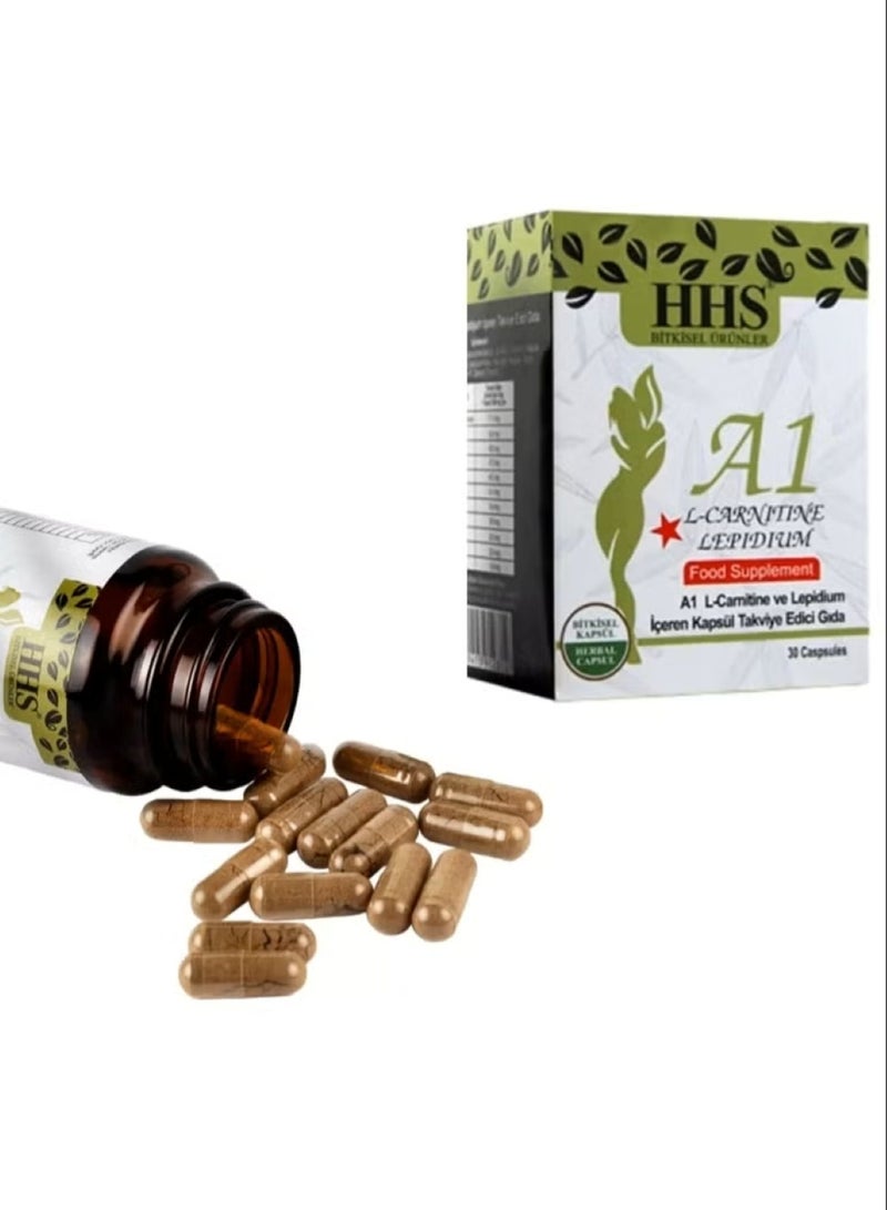 أتش أتش أس ل - كارنيتين ليبيديوم - أعشاب 30 كبسولة لفقدان الوزن - Image 2