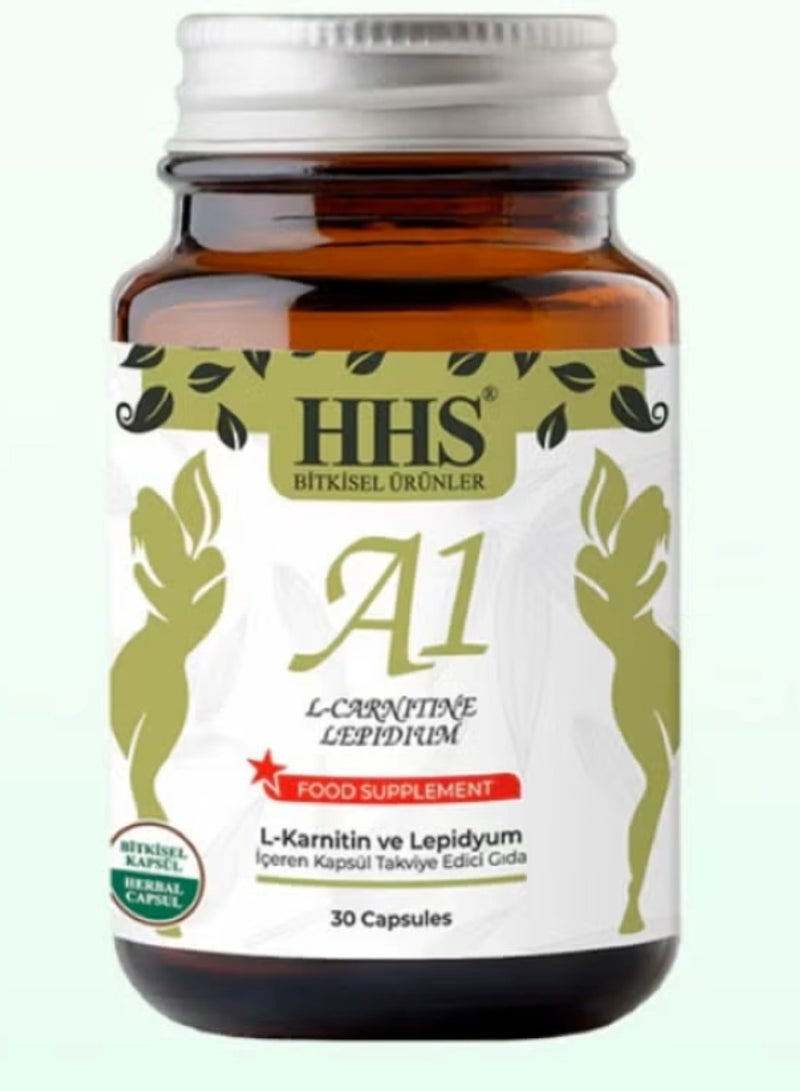 أتش أتش أس ل - كارنيتين ليبيديوم - أعشاب 30 كبسولة لفقدان الوزن - Image 1