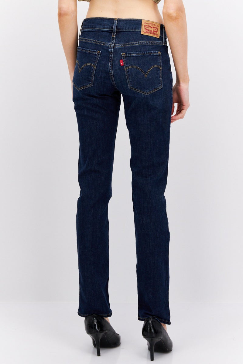 Levi's جينز دنيم مغسول بتصميم عادي للنساء، أزرق - Image 3