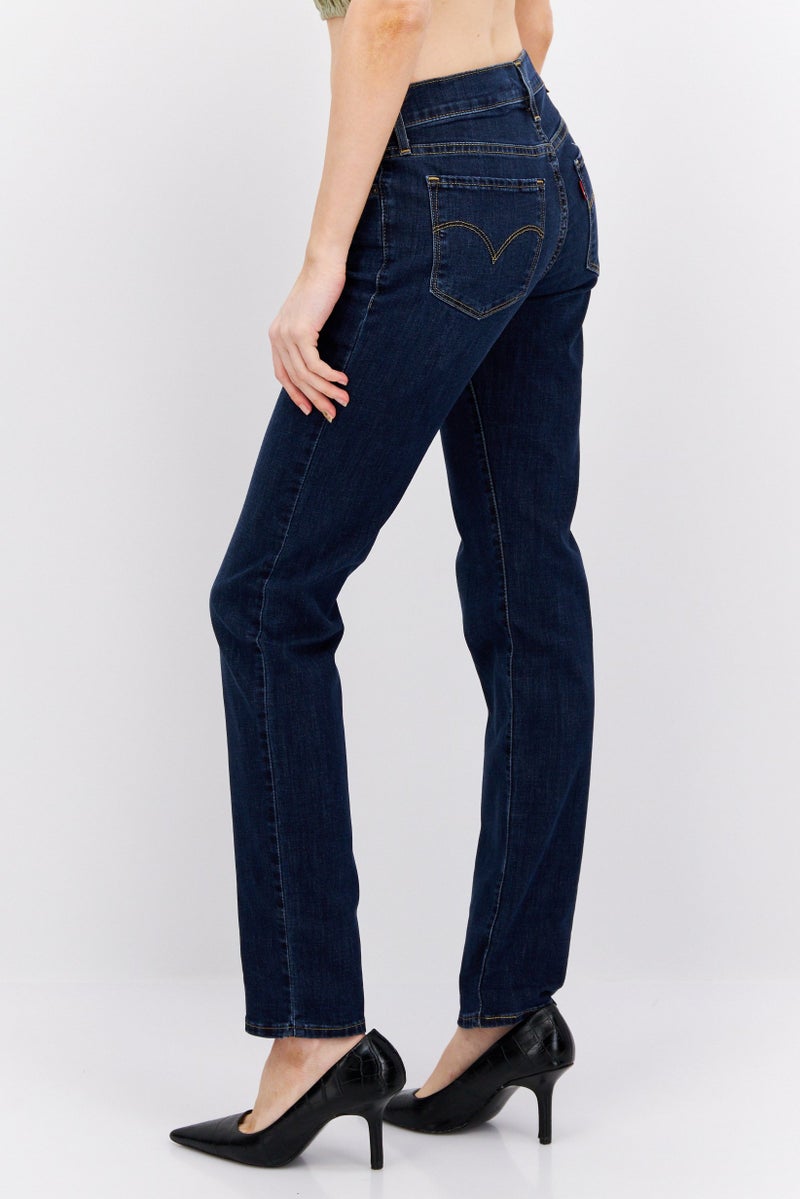 Levi's جينز دنيم مغسول بتصميم عادي للنساء، أزرق - Image 2