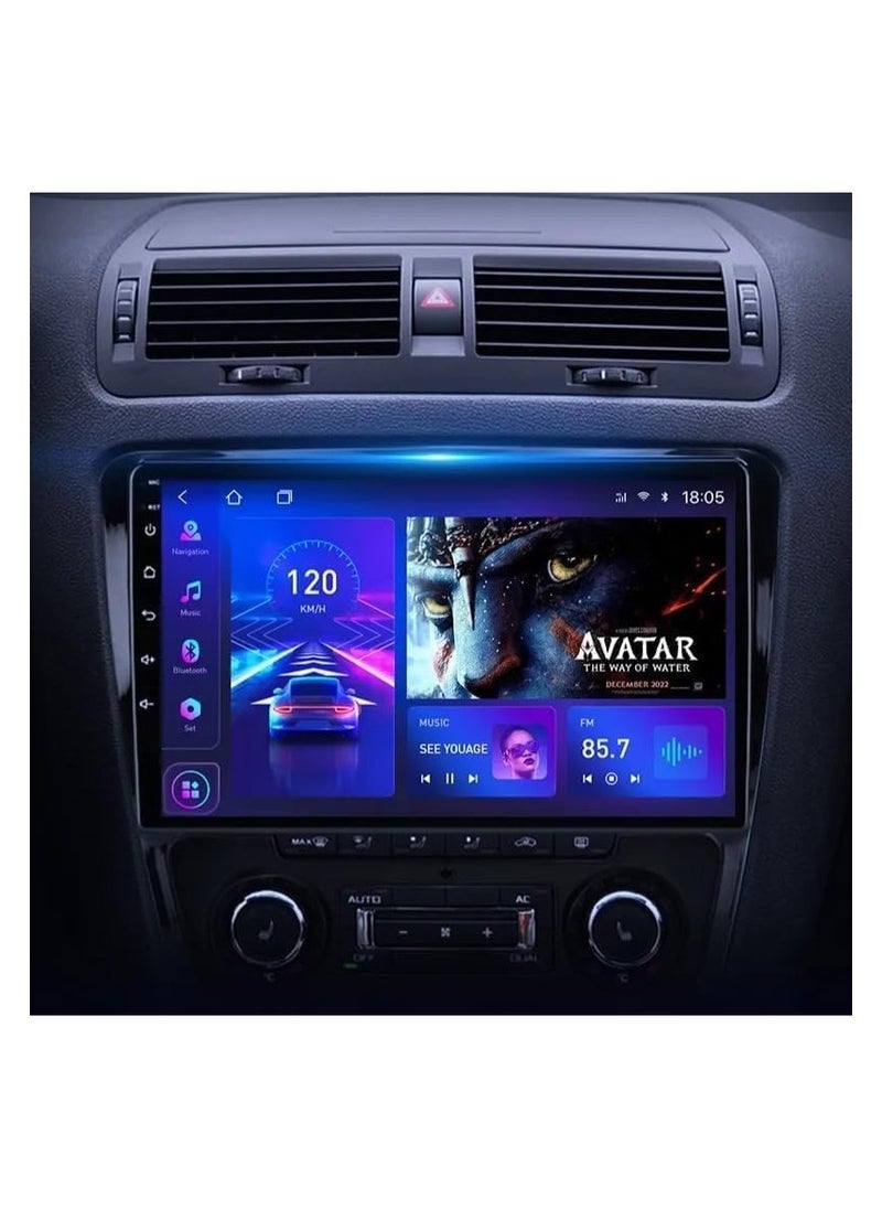 Generic - Android Car Stereo for Skoda Octavia 2 A5 2007 2008 2009 2010 2011 2012 2013 2014 6GBRAM 128GBROM Support SIM Card,Apple Carplay,MirrorLink WiFi BT,10 Inch IPS Touch Screen with AHD Camera Included - Image 1