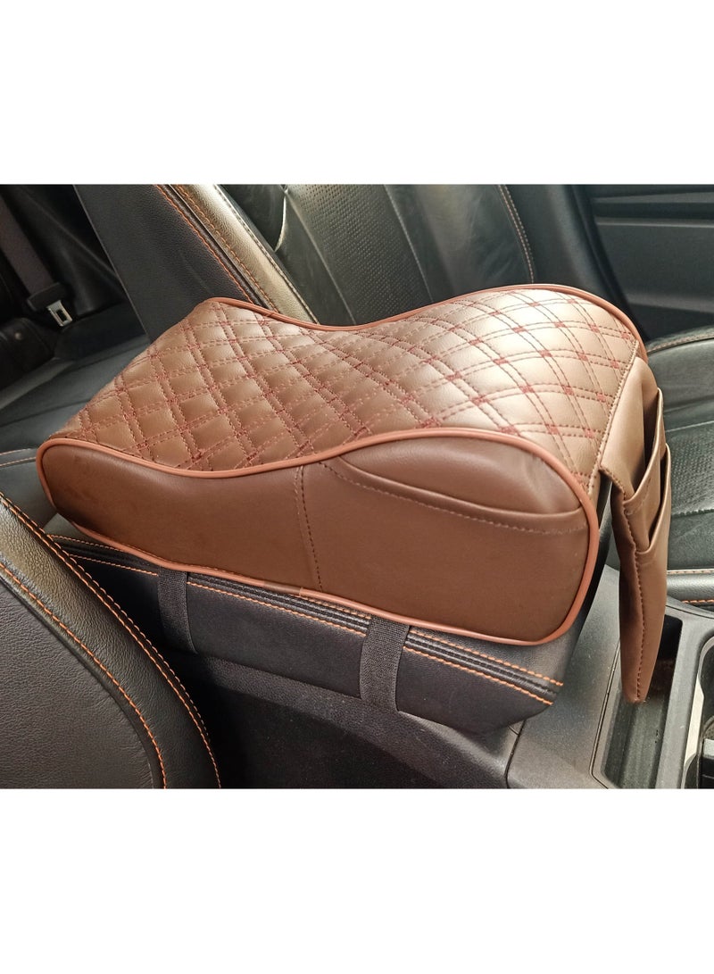 عسافكو  مسند الذراع الطبي لمخدع السيارة فوم طبي من عسافكو تطريز ويني - Image 1