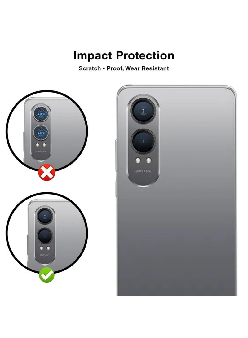 Waldic OnePlus Nord CE4 Lite 5G Camera Lens Protector, Scratch-Resistant HD Clarity Ultra-Thin 9H Tempered Glass with Aluminium Edging, Individual Metal Lens Cover - Black  - Image 3